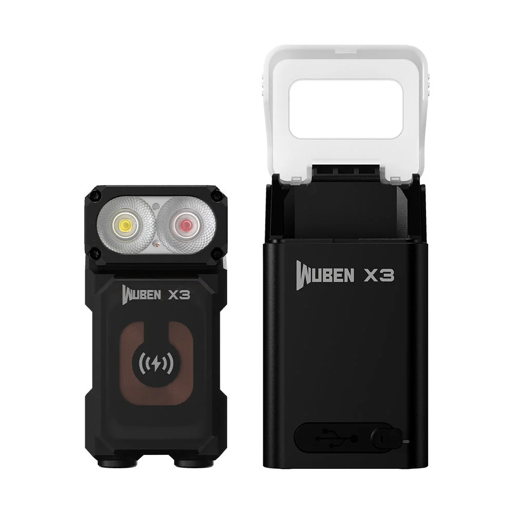 WUBEN Lightok X3 Owl Compact Rechargeable EDC Flashlight(Red and white light) - Image 45