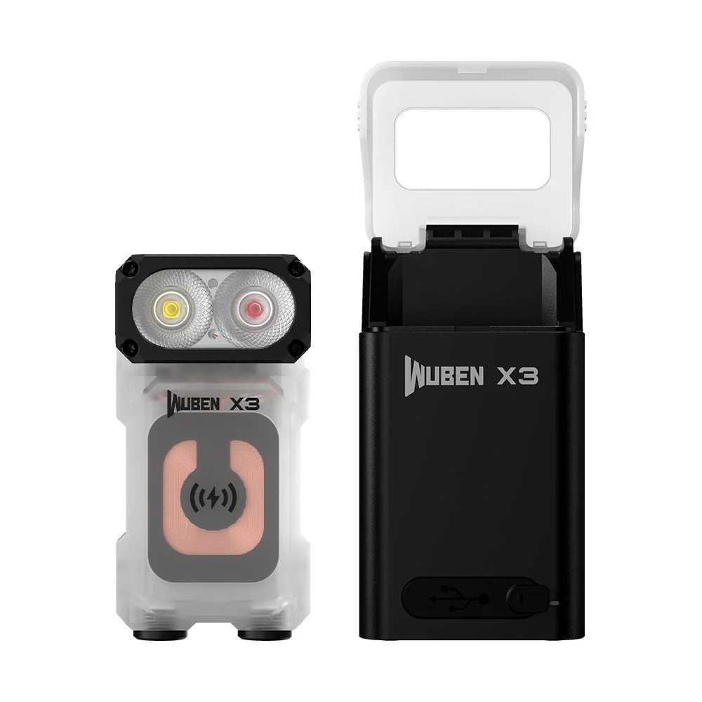 WUBEN Lightok X3 Owl Compact Rechargeable EDC Flashlight(Red and white light) - Image 46