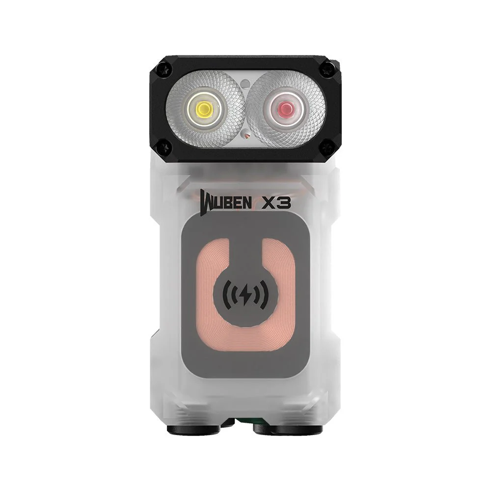 WUBEN Lightok X3 Owl Compact Rechargeable EDC Flashlight(Red and white light) - Image 8