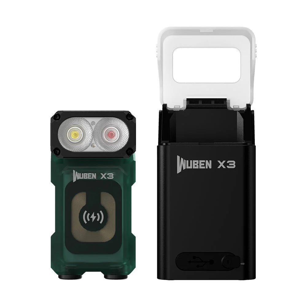 WUBEN Lightok X3 Owl Compact Rechargeable EDC Flashlight(Red and white light) - Image 20