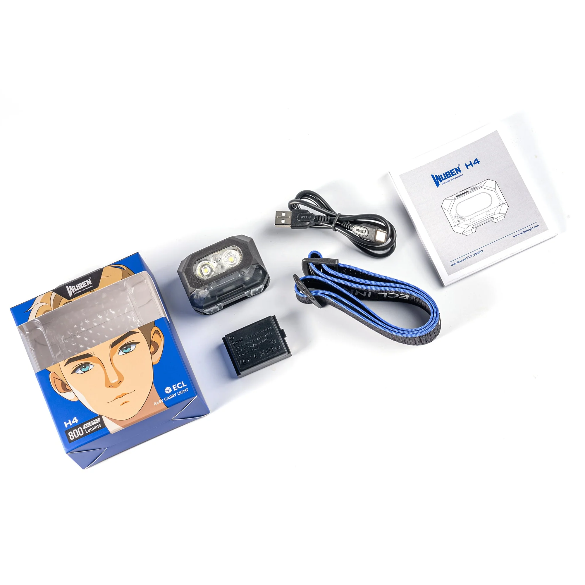 Wuben H4 Multi-function Lighting Rechargeable Hunting LED Headlamp - Image 9