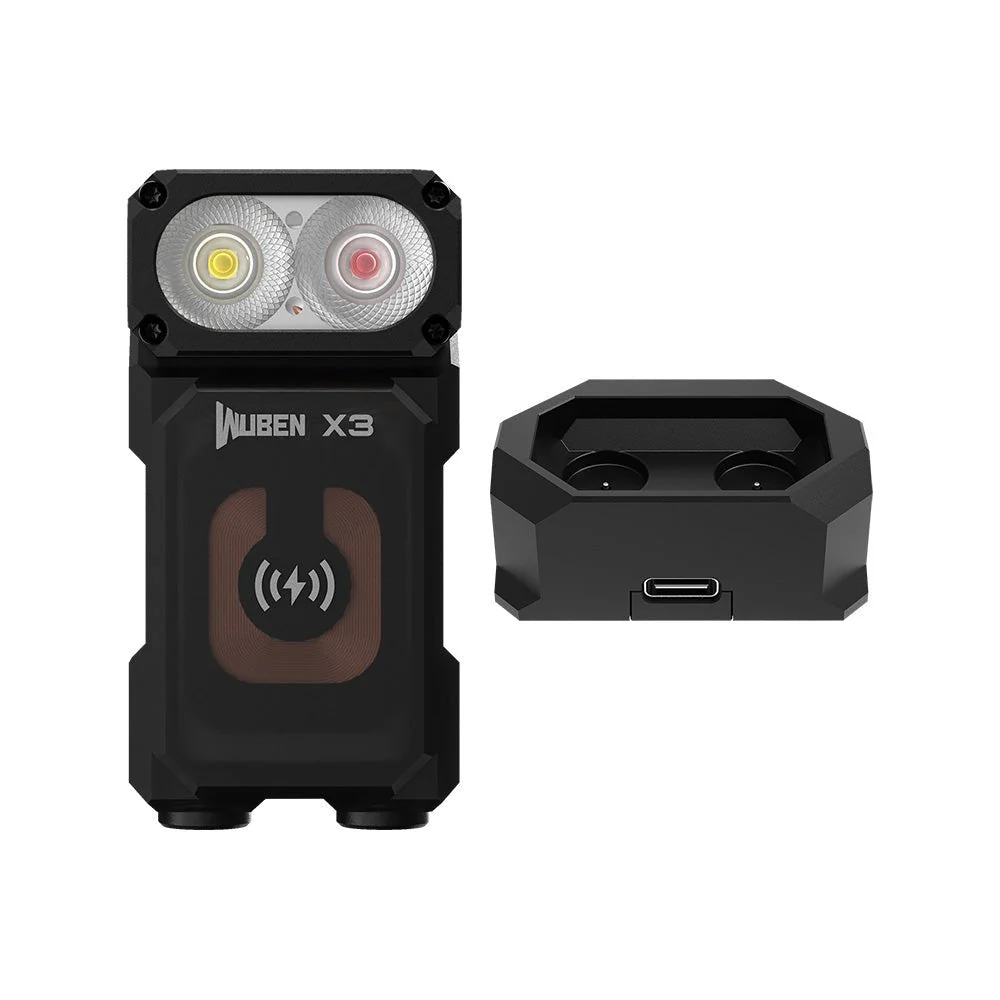WUBEN Lightok X3 Owl Compact Rechargeable EDC Flashlight(Red and white light) - Image 49